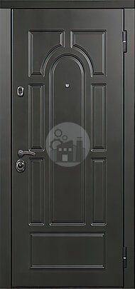 Металлическая входная дверь, двусторонняя филенчатая отделка-ДВ-365