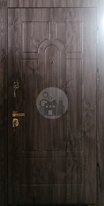 Стальная дверь с отделкой МДФ и винорит, терморазрыв-ДВ-1151